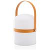 LUUK LIFESTYLE Grande lanterna di design per esterni e interni, decorazione moderna, ricaricabile e portatile, in arancione curry opaco