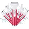 ACWOO Rasoio Elettrico Donna, 5 in 1 Indolore, Senza Fili, Multifunzione a Secco e Bagnato per Una Rasatura Delicata e Accurata, Impermeabile