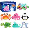 BBLIKE Puzzle Set, 6 Pezzo Giocattoli Puzzle, puzzle bambini Educativo Giocattoli Giochi Set Regalo, Giocattoli Montessori per 3 4 5 Anni Bambina Bimbo Ragazza Ragazzo (marini)