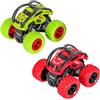 m zimoon Camion Giocattolo Macchine Bambini,2 Pezz Giocattoli di Monster Trucks Inertia Fuoristrada con Rotazione a 360 Gradi Auto a Frizione Regalo di Natale per Bambini Toddlers
