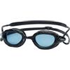 Zoggs Occhialini da nuoto unisex Predator regolabili per adulti, comfort ultra-fit e protezione anti-appannamento UV, lenti curve, nero - lenti fumé, taglia S
