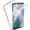 TBOC Cover Compatibile con Samsung Galaxy A12 - A12 5G [6.5] - Custodia [Trasparente] Completa Copertura Integrale [Silicone TPU] Protezione Totale [360 Gradi] Full Body Anteriore Posteriore