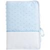 Filet AMP3028B, Copertina per Libretto Sanitario per Neonati con Ricamo, Compatibile con il Modulo del Certificato Sanitario del Bambino CERFA no 12593 * 02, Made in Italy, Colore Blu