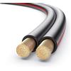 PureLink SP062-010 Cavo per altoparlanti 2x2,5 mm² (rame pieno 99,9% OFC, filo intrecciato da 0,20 mm) Cavo per altoparlanti Hi-Fi, 10 m, nero