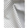 Tessuto Similpelle con Pois Neri