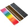 Pracht Creatives Hobby 7074-20515 Piastre di cera per decorazioni arcobaleno/metalliche, 3 mezze piastre circa 20 x 5 x 0,05 cm, incl. strisce di cera per modellare e decorare candele
