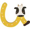 Rayher Lettera Legno Bimbi, Fsc Mix Credit, 6X4,7Cm, U, 62759000