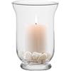 TREND FOR HOME Porta Candele in Vetro 19.5 cm Grande Alto Trasparente Per Candela Galleggiante Centro Tavola Moderno da Tavolo, Freesia