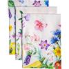 Maison d' Hermine Giverny, set di 3 strofinacci da cucina multiuso in 100% cotone, morbidi e assorbenti, strofinacci, asciugamani da bar, primavera/estate (50 cm x 70 cm)