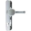 ABUS Raccordo SRG92N F1 per porte anteriori, con maniglia interna e pomello esterno, per porte con telaio stretto, in alluminio