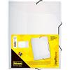 Idena 225403 - Scatola per cartelle DIN A4 con elastico, in PP, capacità 3,5 cm, trasparente, 1 pz, bianco