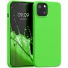 kwmobile Custodia Compatibile con Apple iPhone 13 Cover - Back Case per Smartphone in Silicone TPU - Protezione Gommata - verde lime
