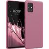 kwmobile Custodia Compatibile con Samsung Galaxy A51 Cover - Back Case per Smartphone in Silicone TPU - Protezione Gommata - rosa scuro