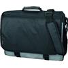 Lightpak Umhängetasche WAVE, aus strapazierfähigem Polyester, ca. 31 × 40 10 cm, schwarz/grau Borsa Messenger, Nero (schwarz grau)