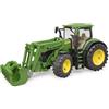 BRUDER 03151 TRATTORE JOHN DEERE 7R 350 CON BENNA
