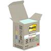 POST-IT Blocco Post-it in carta riciclata - 653-1GB - 38 x 51 mm - natural - 100 fogli - Post-it - conf. 6 pezzi (unità vendita 1 pz.)