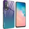 WEIOU Cover per Oppo Find X3 Neo, Slim Laureato Custodia Posteriore in Vetro Temperato 9H, Bordo in TPU Bumper in Silicone Protettiva Case - 3