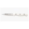 Arcos Coltello per Sbucciare in Acciaio Inossidabile Nitrum, Manico Ergonomico in Polipropilene, Ideale per Frutta e Verdura, Lama da 80 mm, Bianco, Serie Artika