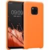 kwmobile Custodia Compatibile con Huawei Mate 20 Pro Cover - Back Case per Smartphone in Silicone TPU - Protezione Gommata - arancia fruttata