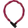 ABUS Lucchetto a catena Catena 6806K - Lucchetto per bicicletta leggero in acciaio temprato con tubo in tessuto alla moda - Catena quadrata con livello di sicurezza 6