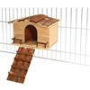 Kerbl Pet Kerbl Natura roditore casa con Chiusura a griglia, 22.5 x 31 cm
