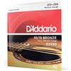 D'Addario Corde per Chitarra Acustica, Set corde acustica EZ930 Great American, Bronzo, 13-56