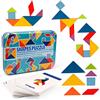 Vanmor Puzzle per Bambini 3 Anni, Tangram in Legno, Rompicapo, Regali Giocattolo per Età Prescolare