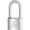 YALE Lucchetto marino in ottone Y1150030080X, larghezza corpo 30 mm, arco lungo in acciaio inossidabile da 15 mm, con anello in gomma e doppio sistema di chiusura