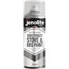 JENOLITE Directorust Vernice spray per barbecue e stufa - Argento - Resistente alle alte temperature Fino a 650°C - 400ml