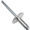 AERZETIX - Set di 100 rivetti ciechi Ø4.8x12mm con testa larga 16mm - DIN 7337 C - rivetto pop a rottura stelo - in alluminio/acciaio - C48270