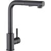 CECIPA Rubinetto Lavello Cucina Nero con 2 Modalità, Miscelatore Cucina con Doccetta Estraibile, Rubinetto con Beccuccio Girevole a 360°, Acqua Calda e Fredda, Acciaio Inox 304 (Nero)