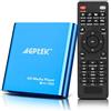 AGPTEK HD Media Player, Mini 1080p Full HD HD HDMI Media Player per -MKV / RM- HDD Unità USB e schede SD (blu)