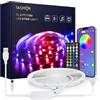 TASMOR Striscia LED USB 10M, LED Striscia Musica Controllato da APP, Luci LED RGB 5050 con Telecomando IR, 16 Milioni Colori，Decorativa per Feste