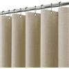 VANZAVANZU Tenda da Doccia per Bagno con Ganci in Metallo, Tessuto in Lino, Resistente per Stanza Bagnata, Vasca, Box Doccia, Orlo Ponderato, Impermeabile - 182 x 182 cm (Tortora)