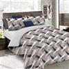 Italian Bed Linen Set Copripiumino Fantasy, Lavorato in Italia - Parure Copri Piumino - Sacco Piumone 150x200 cm con Patella e federa Cuscino, Singolo, Pennellate