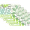 Venilia Vénilia Tovagliette Stampate Leaves - Set da 4 per Sala da Pranzo, a Prova di Cibo, 30 x 45 cm