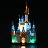 YEABRICKS Kit Luci a LED per-40478 Disney Mini Castle Modello da Costruire (esclusi i kit di costruzione)