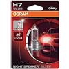 OSRAM NIGHT BREAKER SILVER H7, 100% di luce, lampada da proiettore alogena, 64210NBS-01B, 12V, auto, blister singolo (1 lampada)