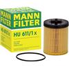 Mann Filter MANN-FILTER HU 611/1 x Filtro dell'olio - AUTOVETTURE + VEICOLI COMMERIALI