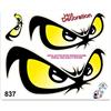 4R Quattroerre.it Adesivi Sticker Occhi No Fear, 14 x 16 cm