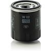 Mann Filter MANN-FILTER W 68 Filtro dell'olio - per Autovetture + veicoli commeriali