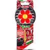 Ma-Fra, Hippy Summer Of Love, Profumatore Auto, Deodorante Auto con Design a Forma di Fiore in Gomma, Colore Rosso, Fragranza Aromatica e Calda come l'Estate, Durata Fino a 6 Settimane, 1 Unità