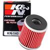 K&N Filtro Olio Powersports - Cartuccia 38x46mm compatibile con Yamaha, Gas Gas, Husqvarna, Fantic (KN-140)