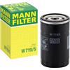 Mann Filter MANN-FILTER, W 719/5 Filtro olio | Per Off-Highway, Massime prestazioni filtranti, Protezione motore, Guarnizione alta qualità, Qualità originale OE