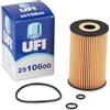 UFI Filters, Filtro Olio 25.106.00, Filtro Olio per Ricambio, Adatto a Auto, Applicabile su Diversi Modelli Audi, Seat, Skoda e Volkswagen