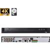 Hikvision DVR HD 8 canali 8MP h.265 pro+ + HDD 1Tb - DS-7208HQHI-M2/S/A