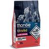 Monge BWILD PUPPY DEER, cibo per cani per tutte le razze ( per cuccioli, secco con carne di cervo, con pochi cereali, contenuto: 12 kg)