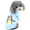 Zunea Felpa Cappotti per Cani Taglia Piccola Invernale Vestiti per Cuccioli Cotone Imbottita Pullover Giubbotto Abbigliamento per Animali Domestici Chihuahua Yorkshire Blu S