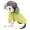 Zunea Piccolo Cane Maglione Cappotto Inverno In Pile Cucciolo Vestiti Caldo Pullover Ponticello Pet Chihuahua Giacca Tempo Freddo Abbigliamento Gatto Doggy Ragazzo Ragazza Abbigliamento Verde S