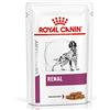 Royal Canin Veterinary Renal | 12 x 100 g | Alimento completo dietetico per cani adulti | Per sostenere la funzione renale | Con gustosi pezzi in salsa